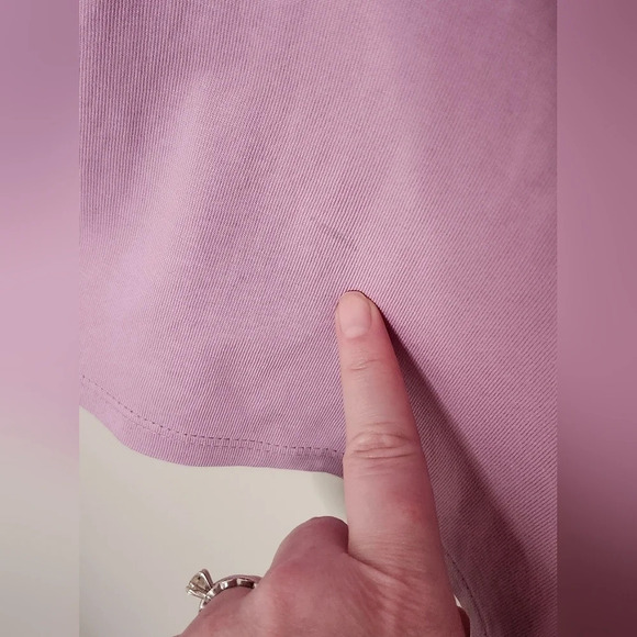 Pure Jill Women's Curved-Seam Tunic Size Medium Purple Athleisure Pastel Soft - Picture 2 of 10